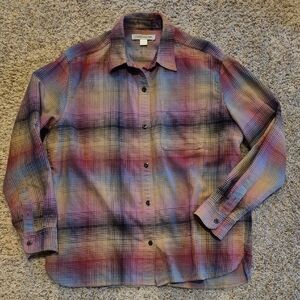 Outerknown Vibrant Plaid Flannel Shirt